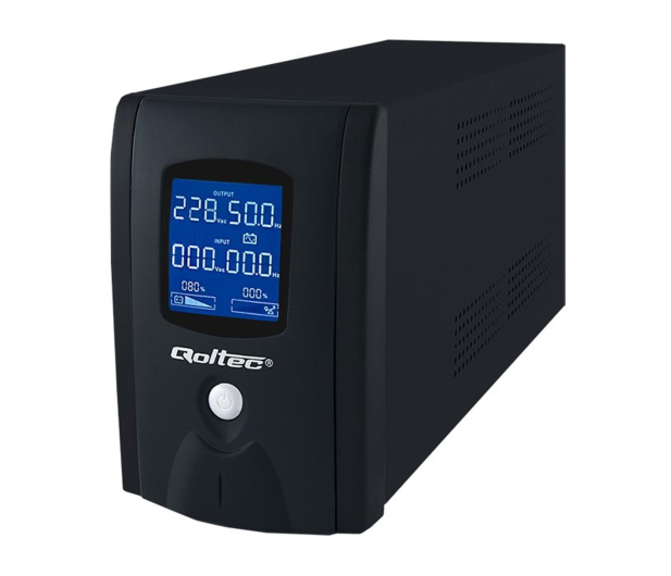 Qoltec UPS (1000VA/600W, IEC, 3xSchuko, LCD) - 337994 - zdjęcie